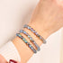 Grey | Silver | Mermaid Glass Bead Bracelet